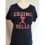 Ladies Shirt Bulls Cheerleader Glitzer Pink