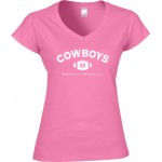 Ladies Shirt Cowboys Football Weiss