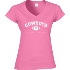Ladies Shirt Cowboys Football Weiss