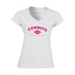 Ladies Shirt Cowboys Football Pink