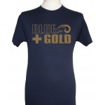 T-Shirt Blue & Gold